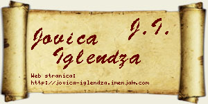 Jovica Iglendža vizit kartica